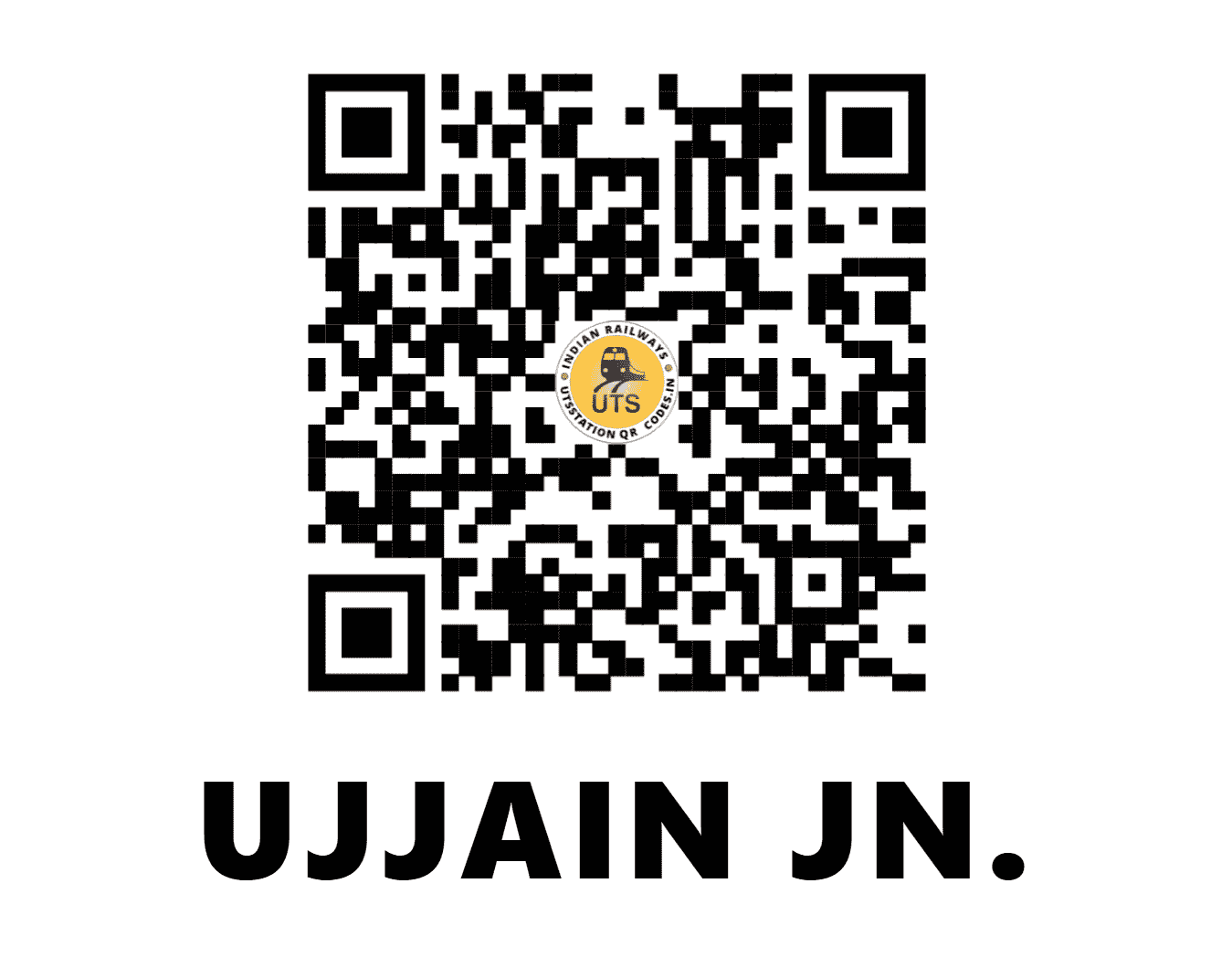 UTS QR Code for UJJAIN JN. - UJN - WR (MADHYA PRADESH)